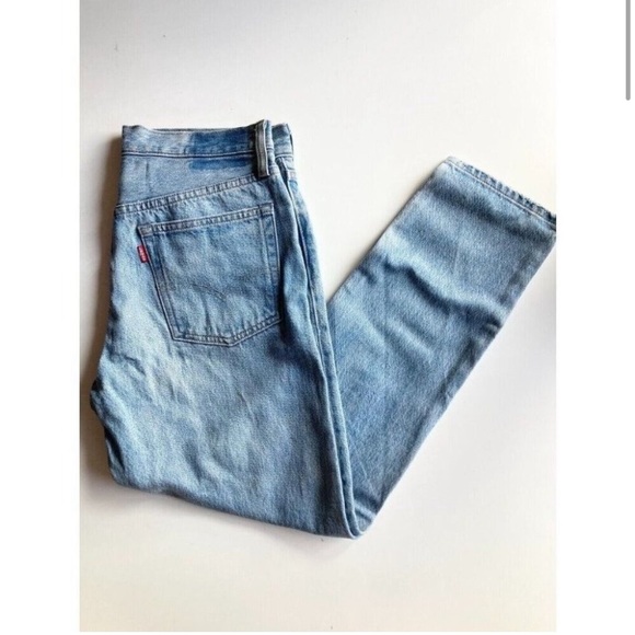 LEVI'S 501 Denim Memories Light Wash High Rise Skinny Cropped Jeans, Size 28 - Picture 2 of 6